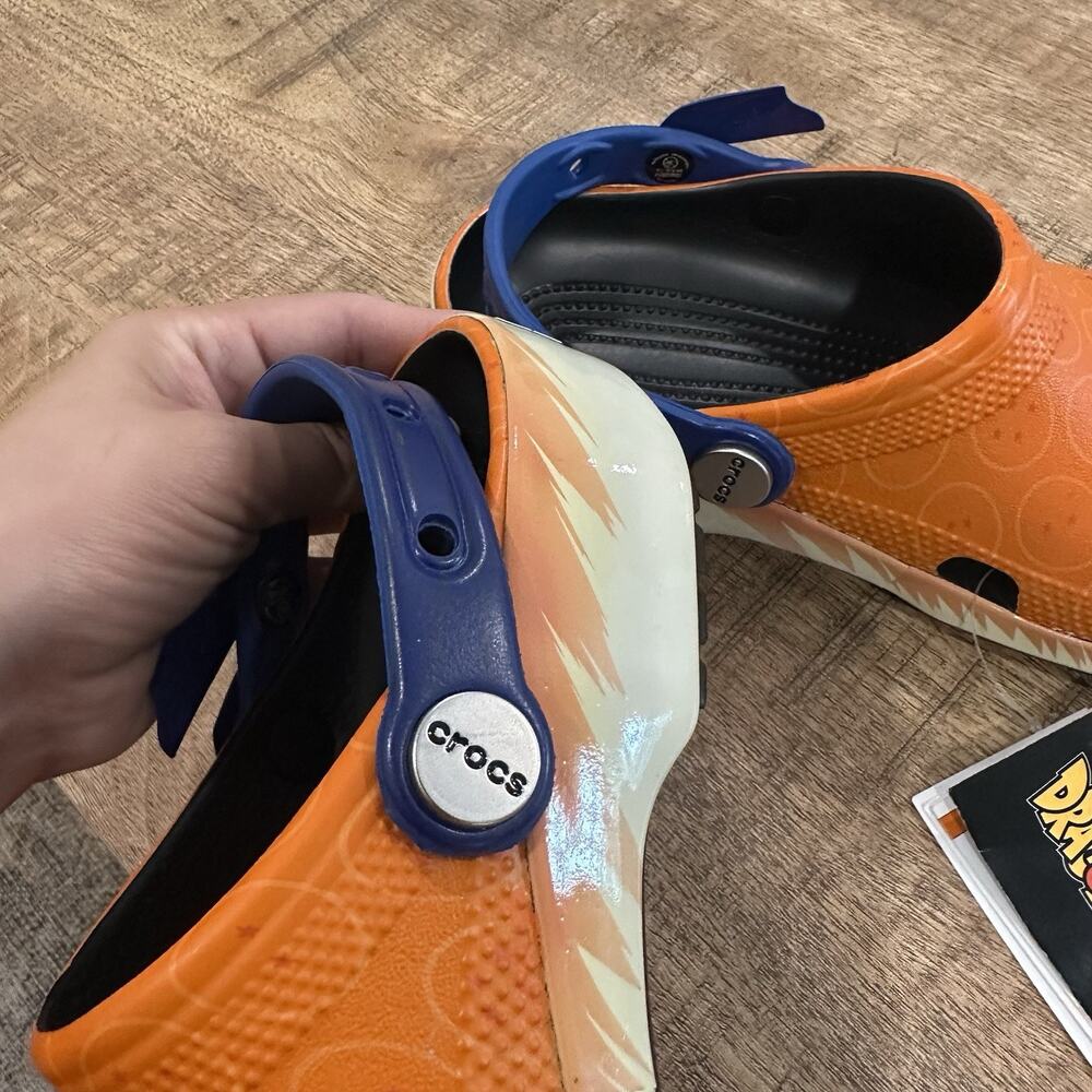 Dragon Ball Z x Crocs GOKU Classic Clogs Mens 5 Womens 7 Orange And Blue NEW - Picture 7 of 8